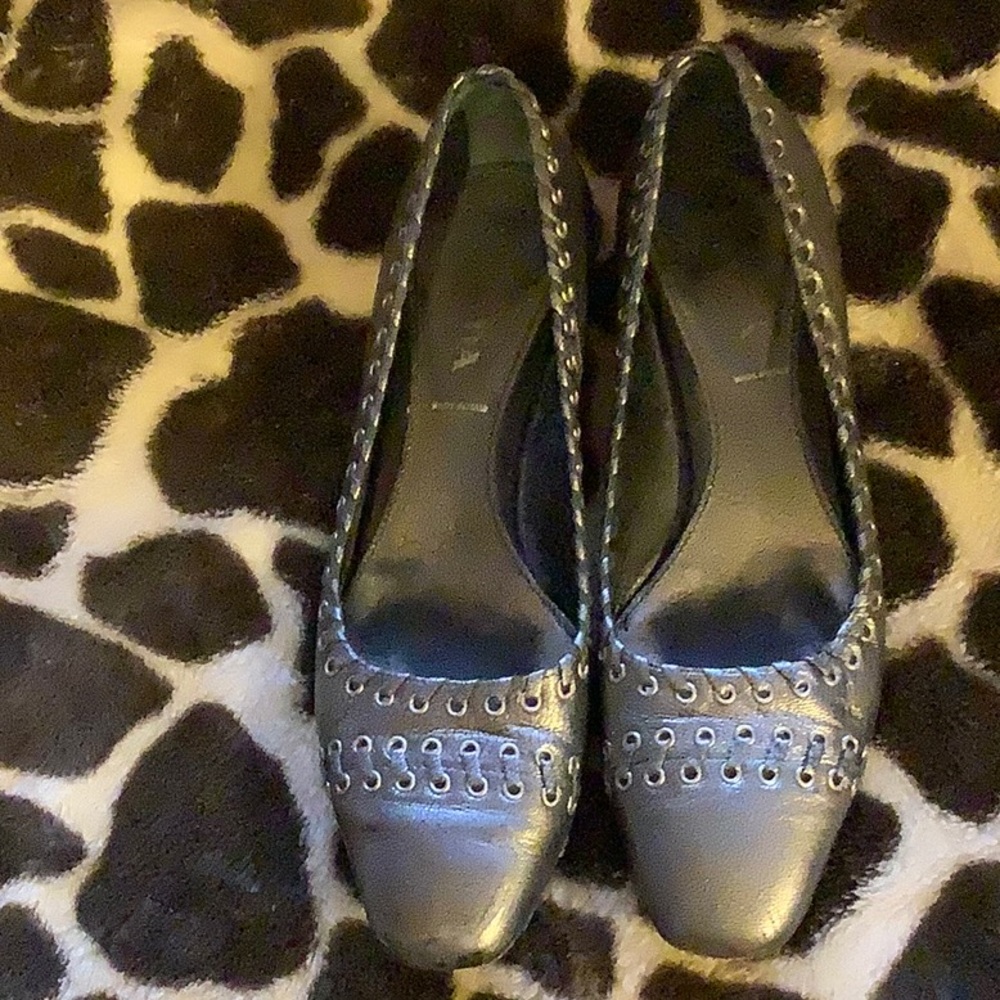 Prada shoes pewter color